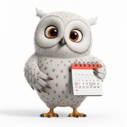 Ollie with Calendar