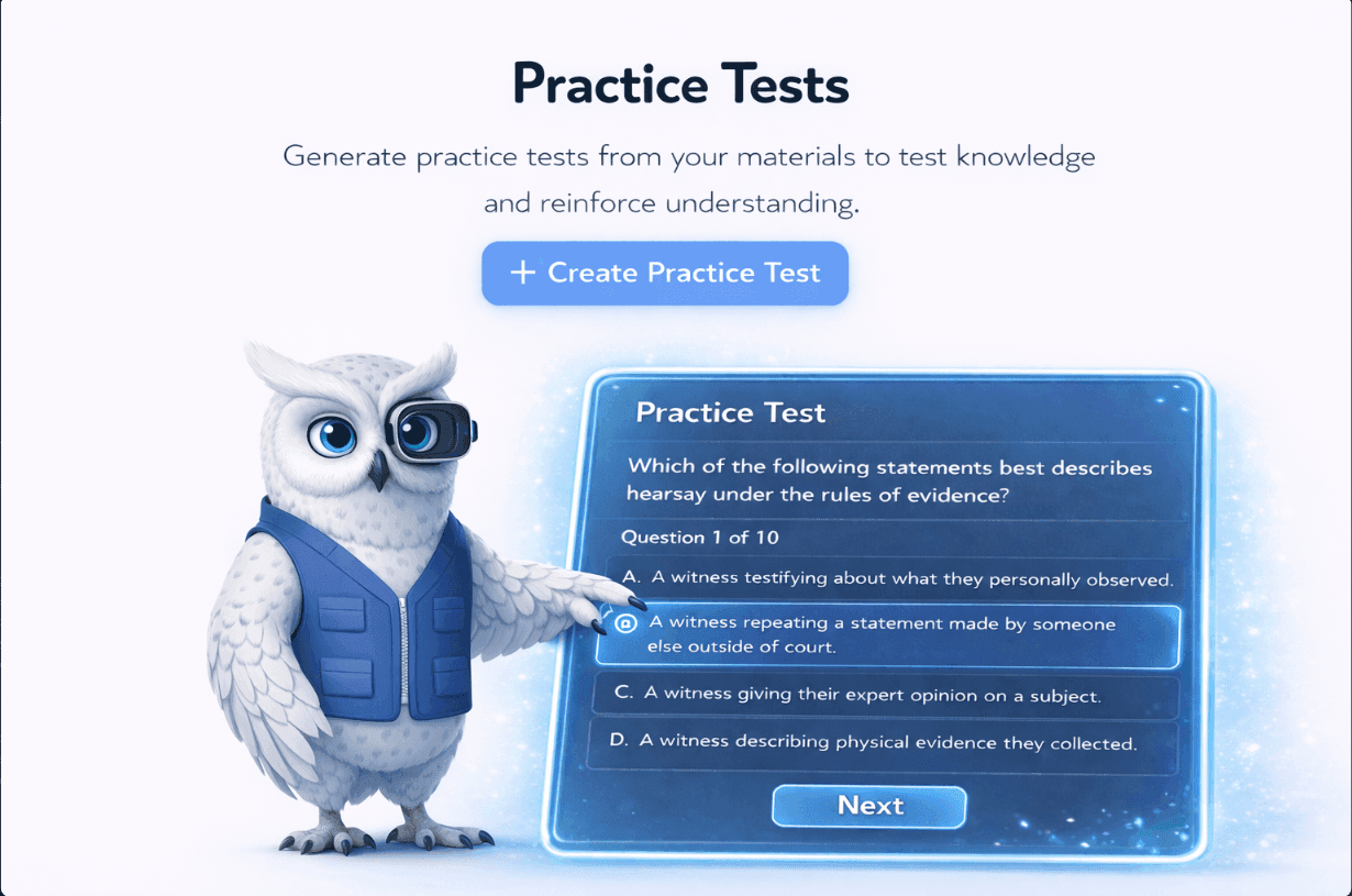 A multiple-choice question in Studi